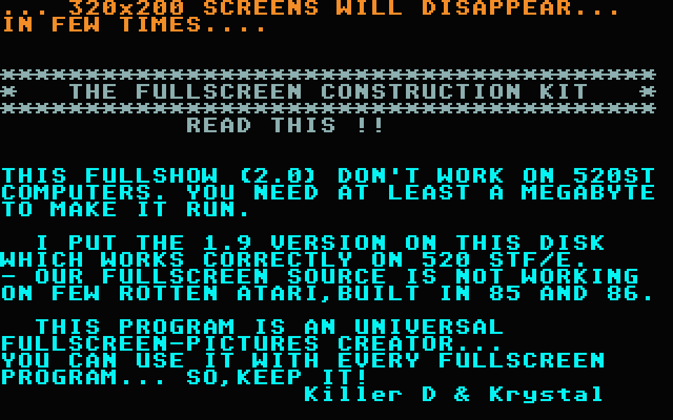 Fullscreen Construction Kit (The) — screenshot 1